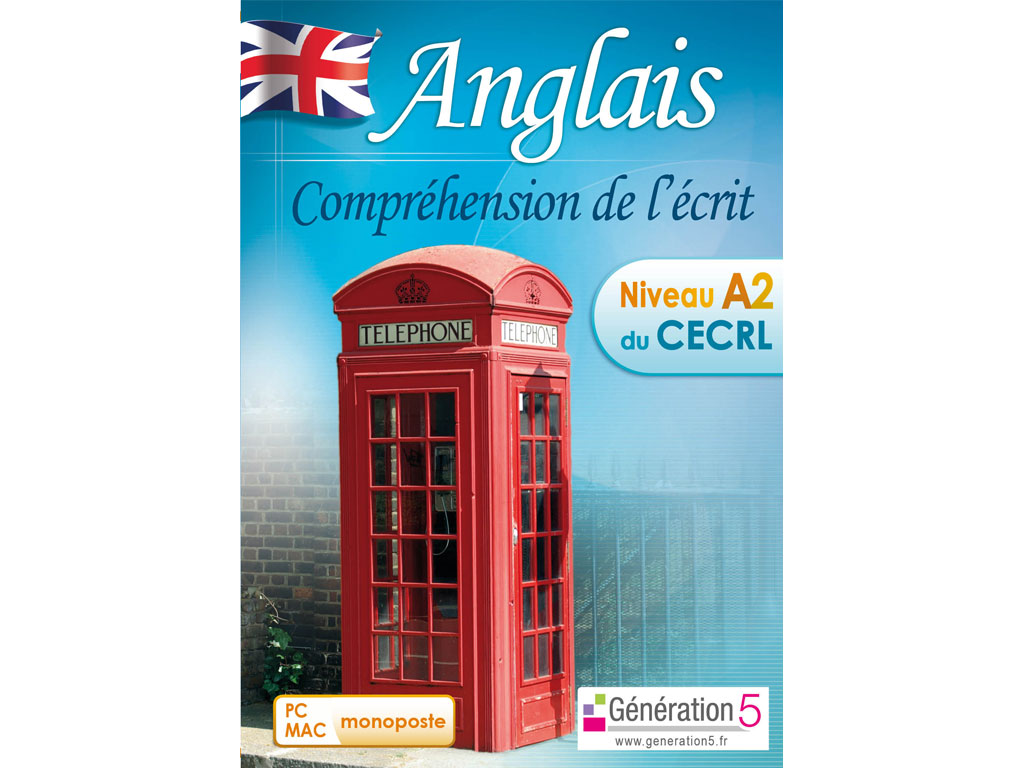 Logiciel Anglais - Compréhension de l'écrit Niveau A2