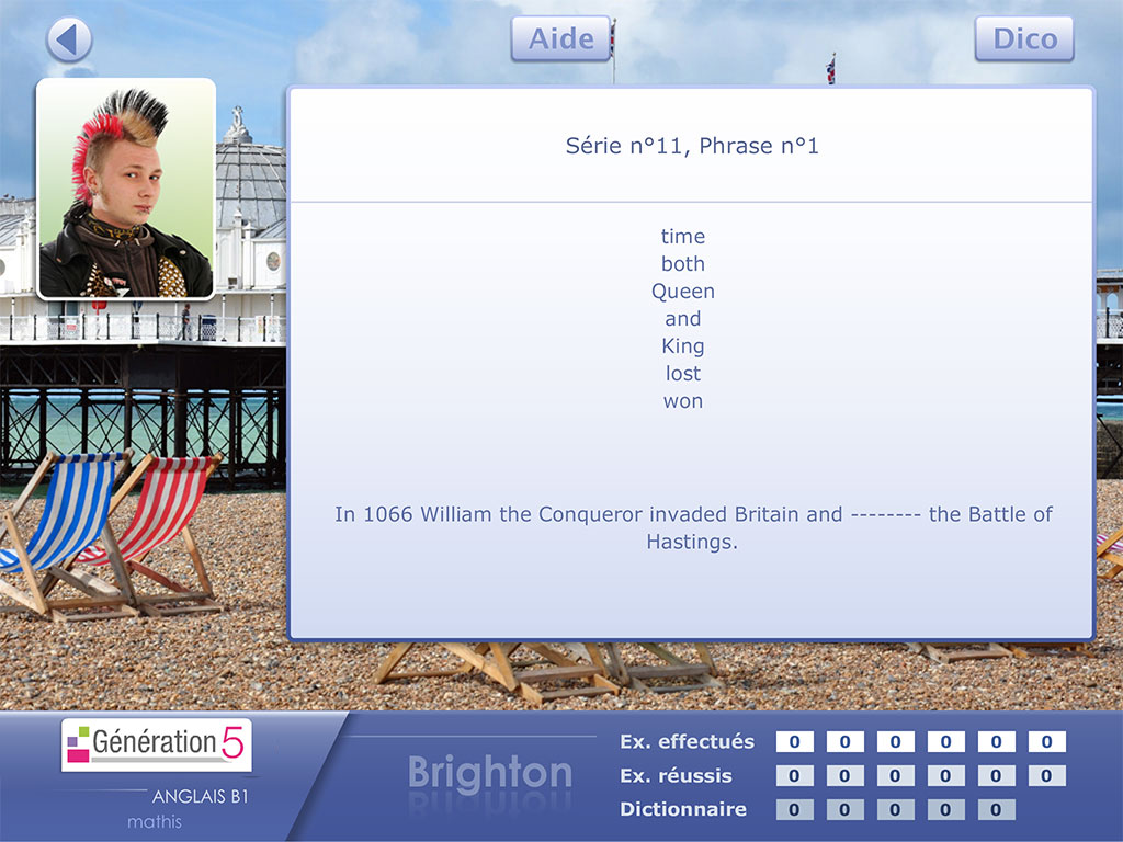 Exercice vocabulaire Anglais B1