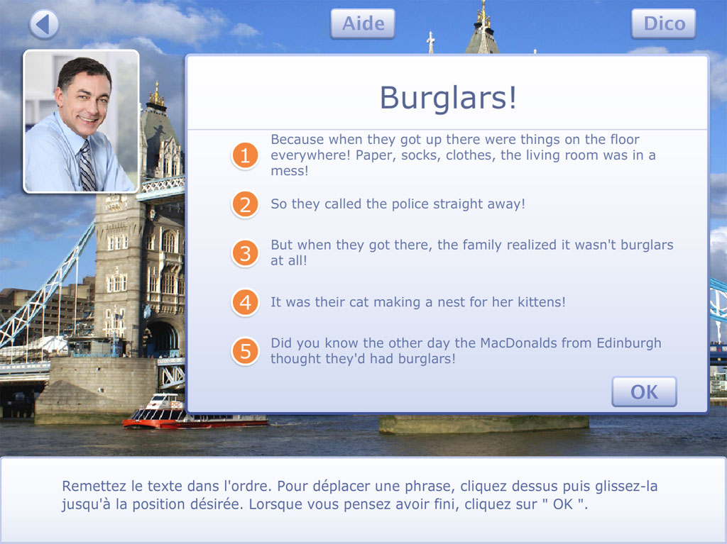 Exercice de compréhension de l'écrit Anglais B1