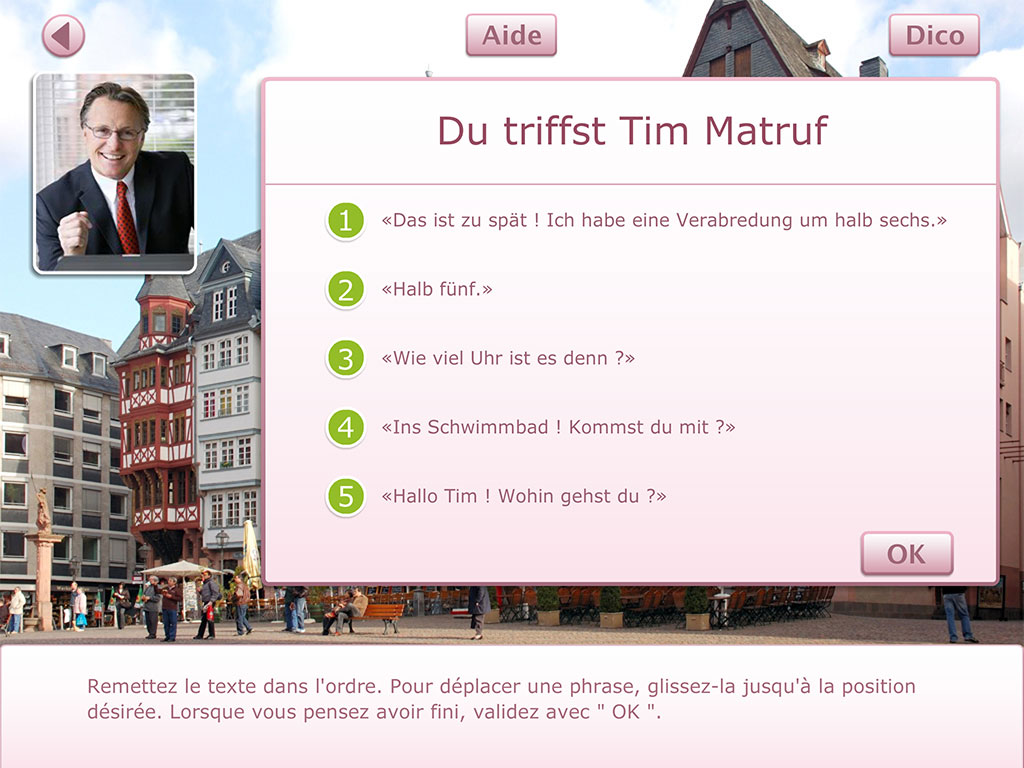 Exercice de compréhension Allemand A2