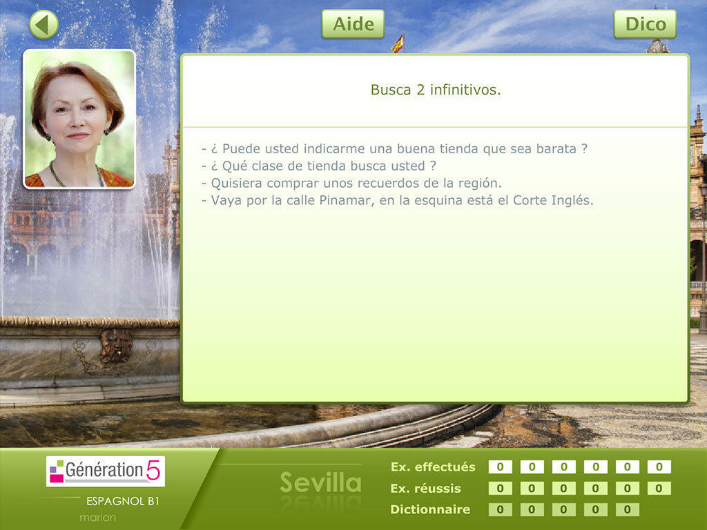 Exercice conjugaison Espagnol B1