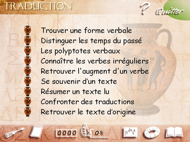 Exercice traduction - grec ancien