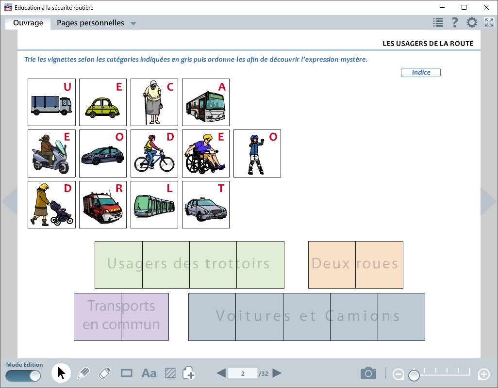 Activité les usagers de la route - Éducation à la Sécurité Routière