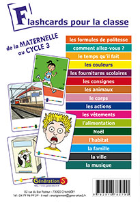 Flashcards pour la classe