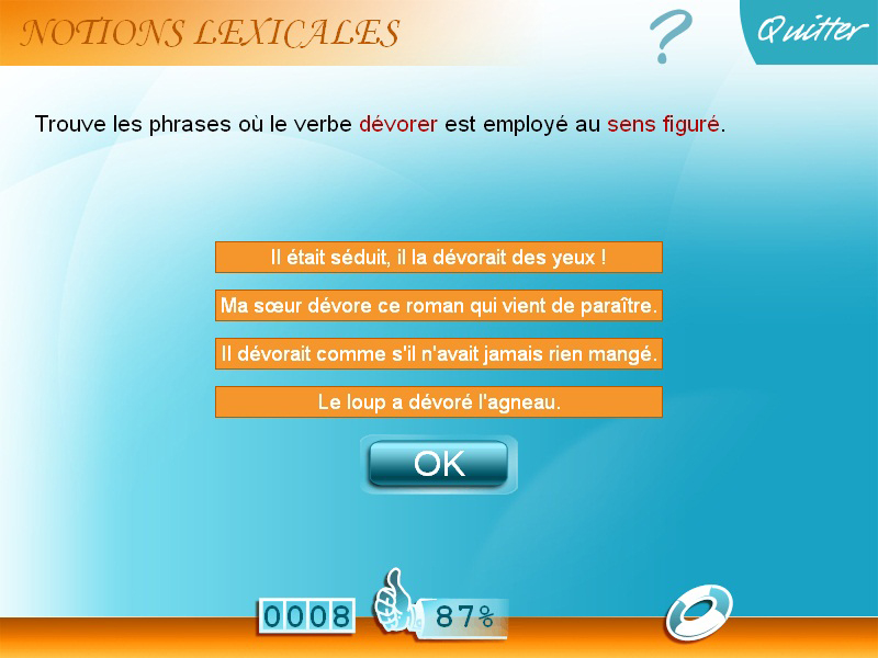 Logiciel exercice Français 6e