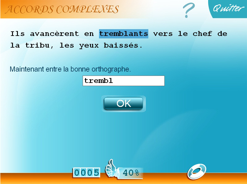 Logiciel exercice Français 6e