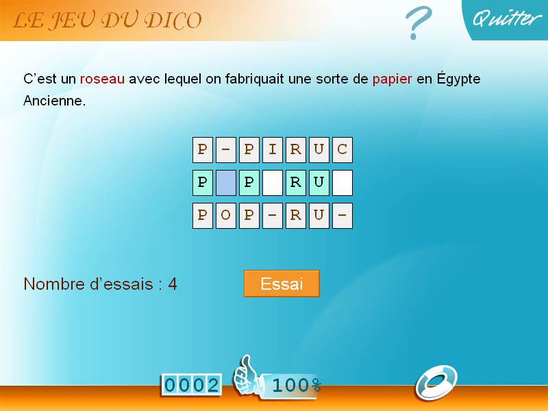Logiciel exercice Français 6e