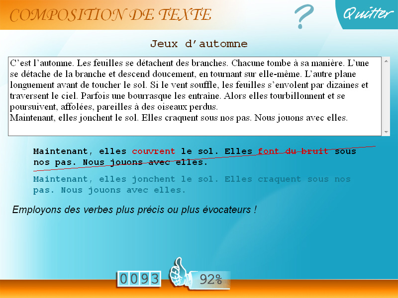 Composition de texte CM2