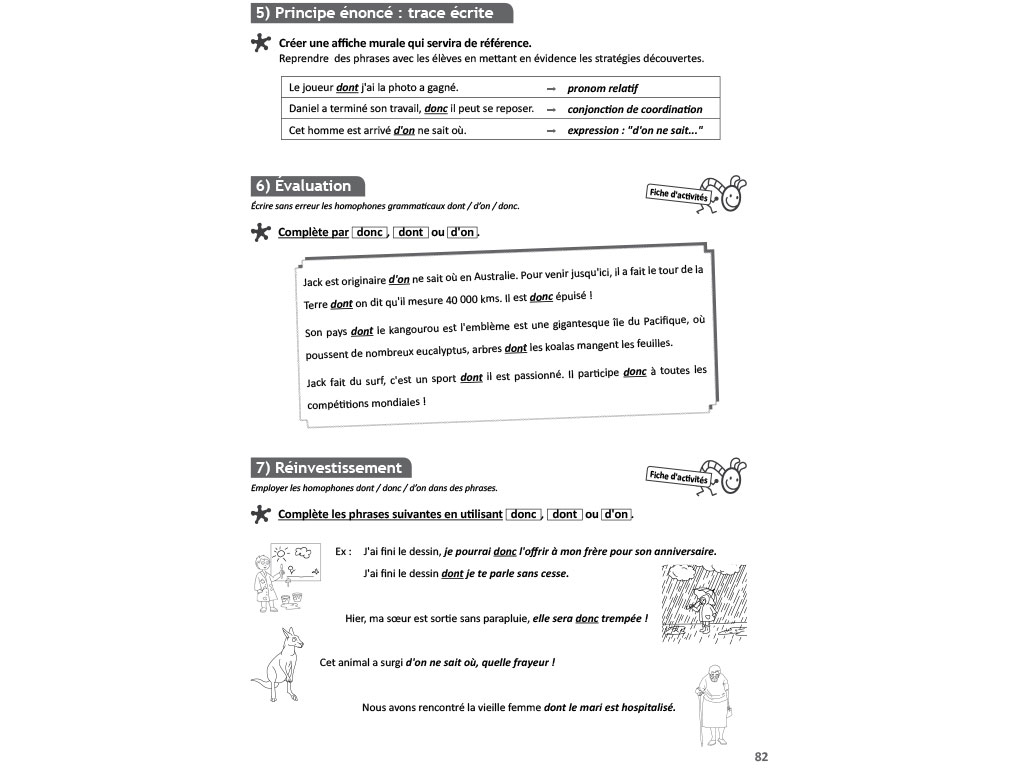 Fiche pour l'enseignant - évaluation CM2